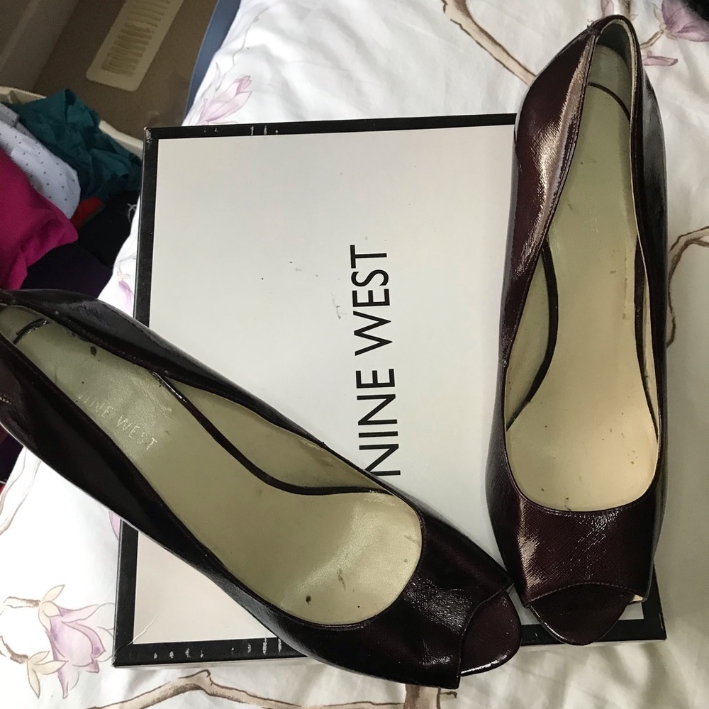Nine West Women's Burgundy Heels